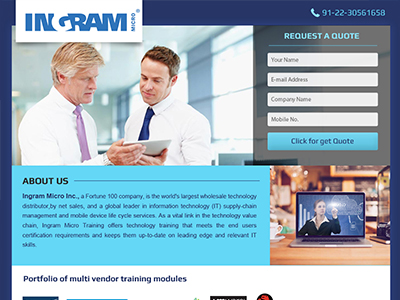 Ingram Education Landing Page