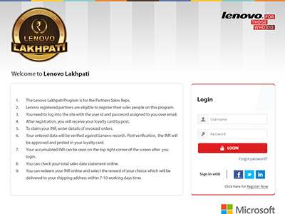Lenovo Lakhpati Admin Panel